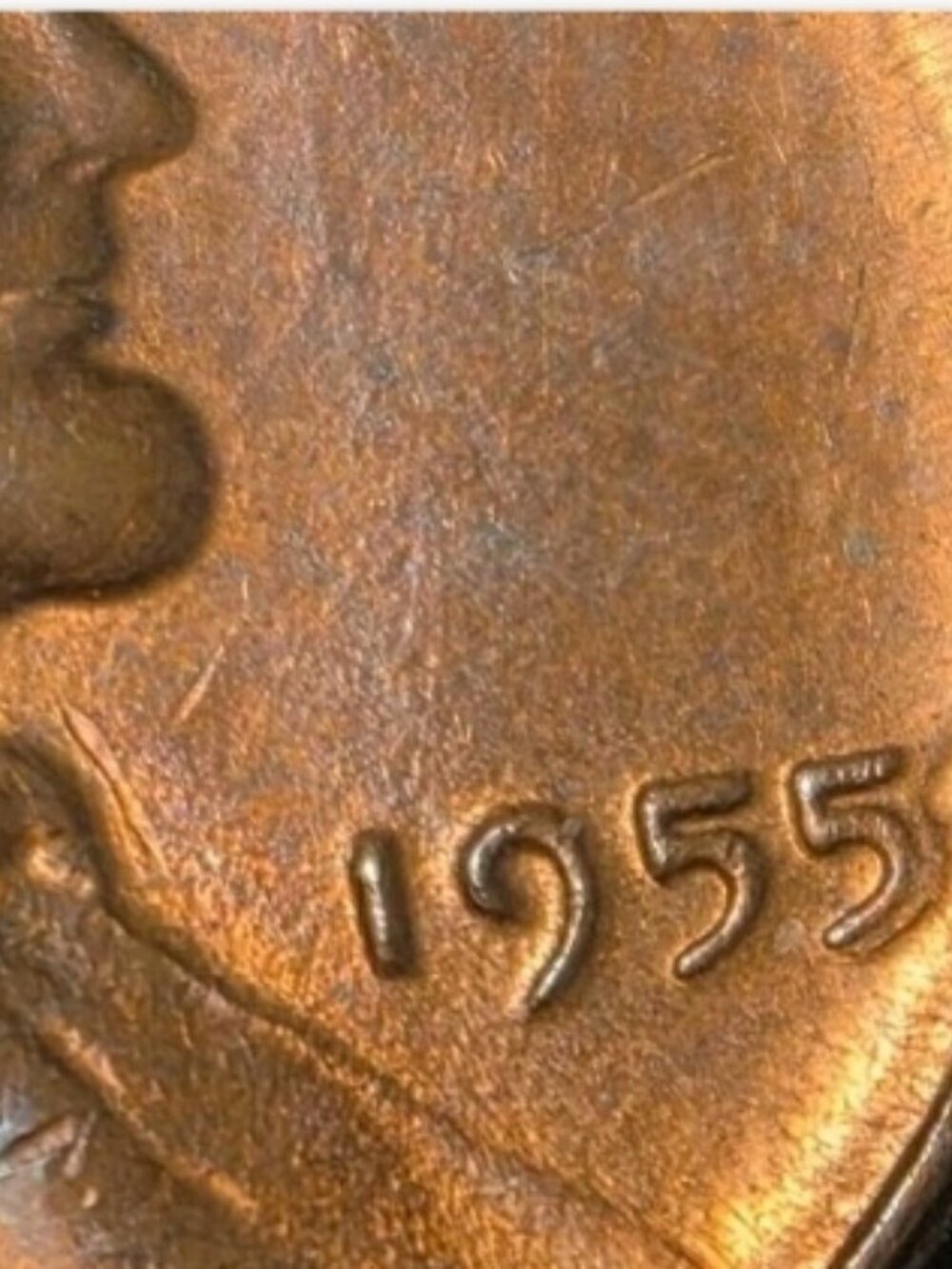 Very Rare 1955 Double Die Lincoln Penny Error 55 DDO *99